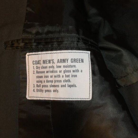 sz40R ARMY DRESS GREEN CLASS A UNIFORM JACKET MSG RANK 4TH ID PATCH LD 1034 - Picture 9 of 12